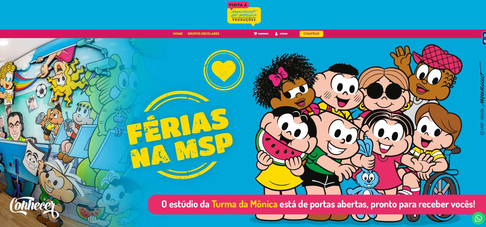 Case Go Live - Visita à Maurício de Sousa